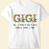 Spring Floral Nana Grandma Gigi Nickname Personalized Shirt HTN10JUN24CT2