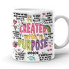 Created With A Purpose Custom Name Personalized 3D Inflated Effect Printed Mug LPL15APR24CT3