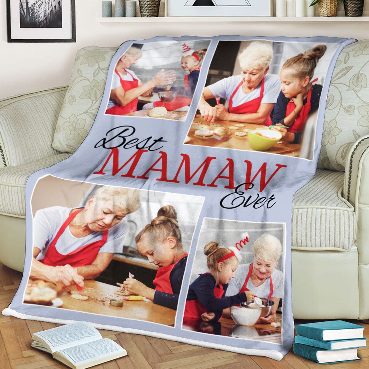 Best Grandma Ever Custom Photo Fleece Blanket VTX15DEC23CT1 Fleece Blanket HumanCustom - Unique Personalized Gifts Made Just for You 