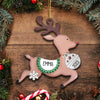 Personalized Christmas Runny Reindeer Family Custom Name Ornament CTL04NOV23CT1 Acrylic Ornament HumanCustom - Unique Personalized Gifts Made Just for You