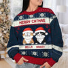 Merry Catmas Funny Cats Christmas Personalized 3D Sweater Gift For Cat Lovers VTX01SEP23CT1