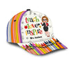 Colorful Crayon Teach Love Inspire Cute Pretty Doll Teacher Personalized Cap Perfect Teacher's Day Gift HTN03MAY24CT2