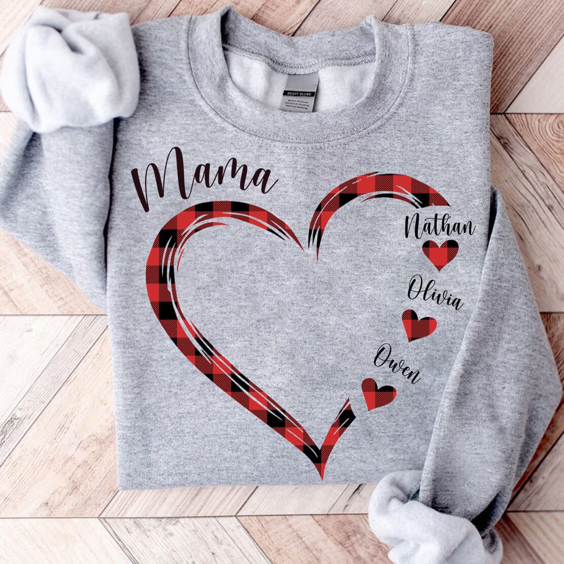 Colorful Heart Grandma Mom Kids Personalized Sweatshirt NVL20NOV23CT1 2d sweatshirt HumanCustom - Unique Personalized Gifts Made Just for You 