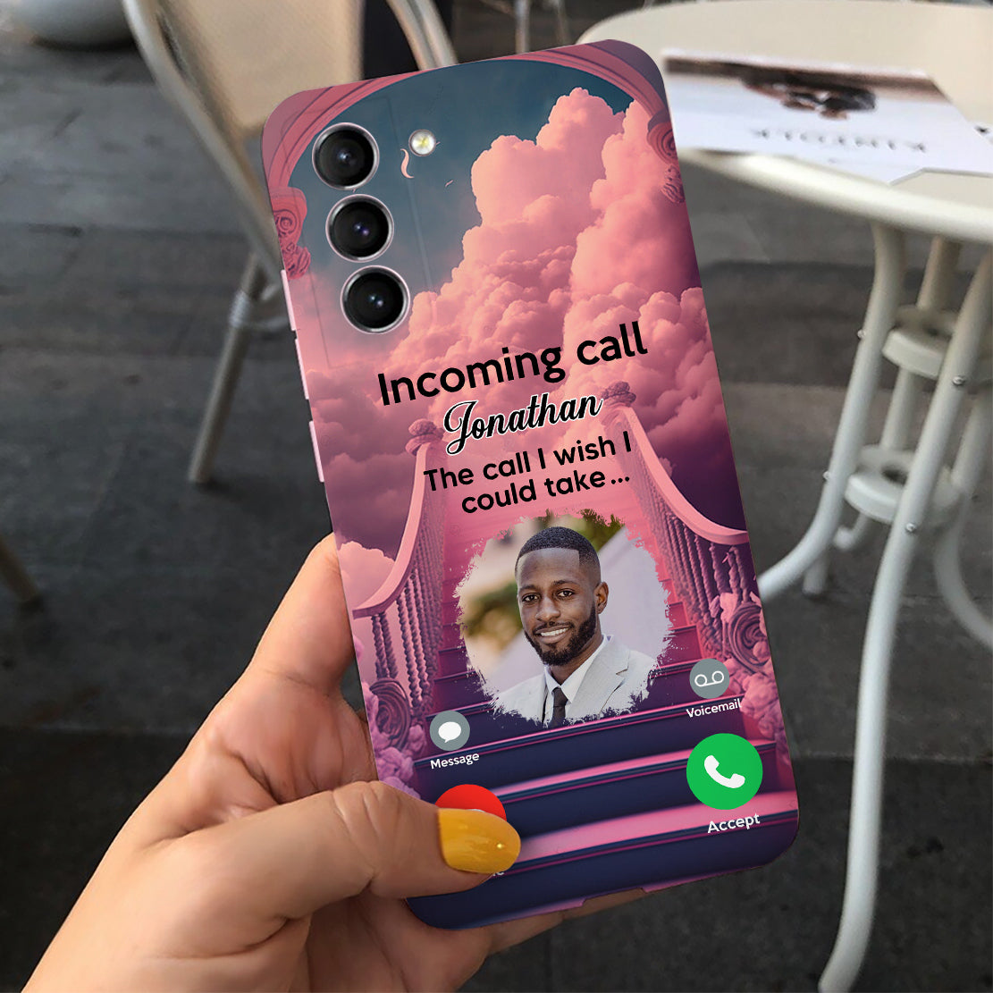 Memorial Insert Photo In Heaven, Incoming Call The Call I Wish I Could Take Personalized Phone Case LPL25JUN24CT2