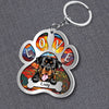 Stained Glass Dog Mom- Dog Dad Puppy Pet Dogs Lover Custom Breed Personalized Acrylic Keychain NVL23AUG23CT1