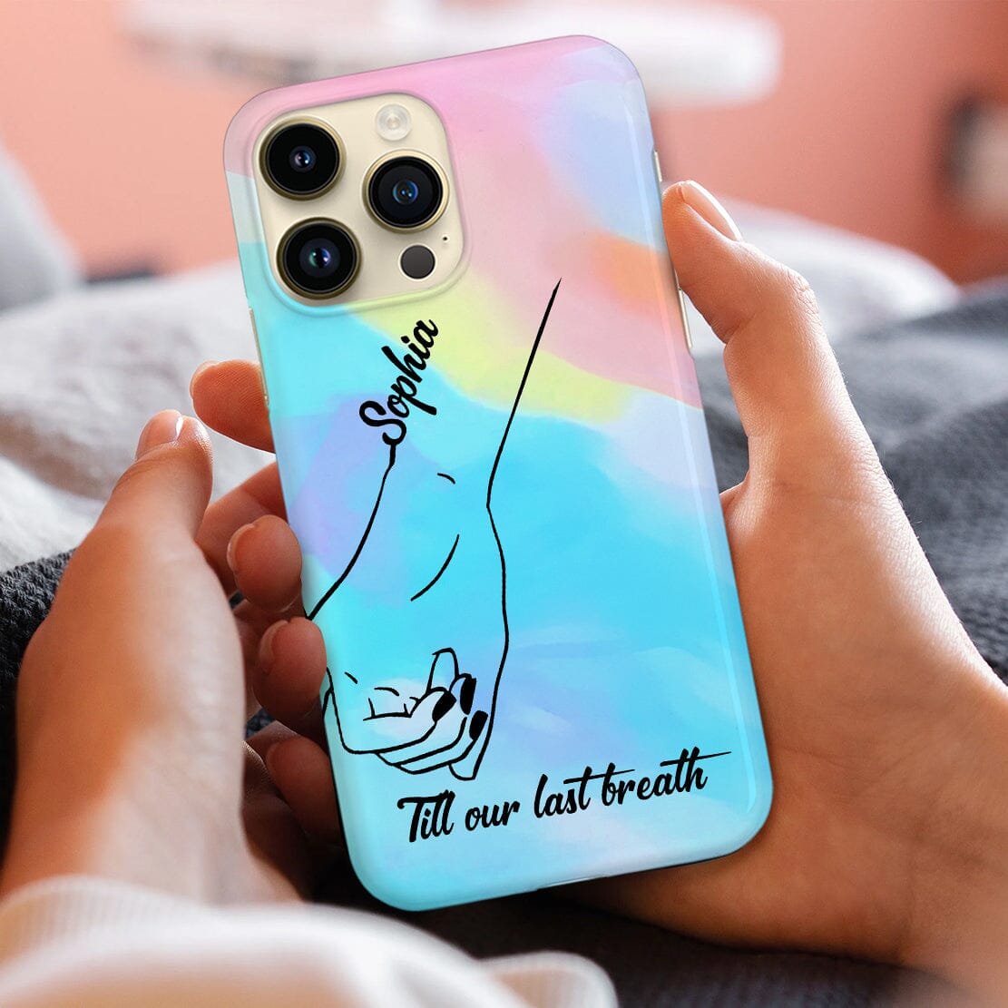 Personalized Holding Hands Couple Silicone Phone Case Valentines Day Gift VTX13DEC23CT1 Silicone Phone Case HumanCustom - Unique Personalized Gifts Made Just for You 