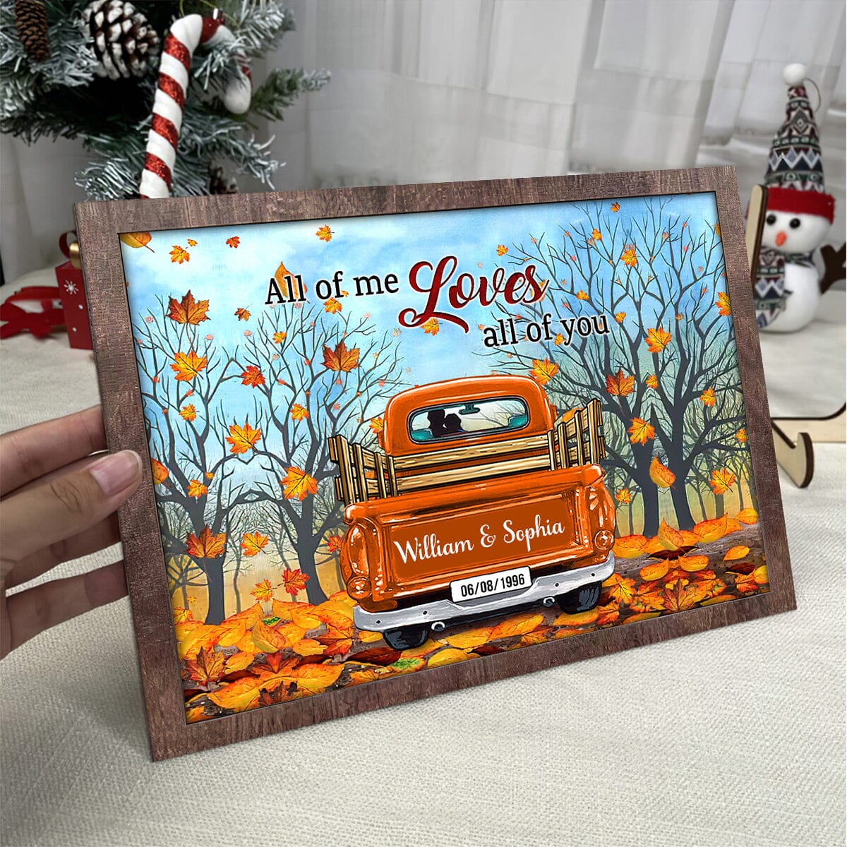 You And Me We Got This Fall Season Couple Truck Personalized Wood Plaque HTN24NOV23CT1 Wood Plaque HumanCustom - Unique Personalized Gifts Made Just for You 