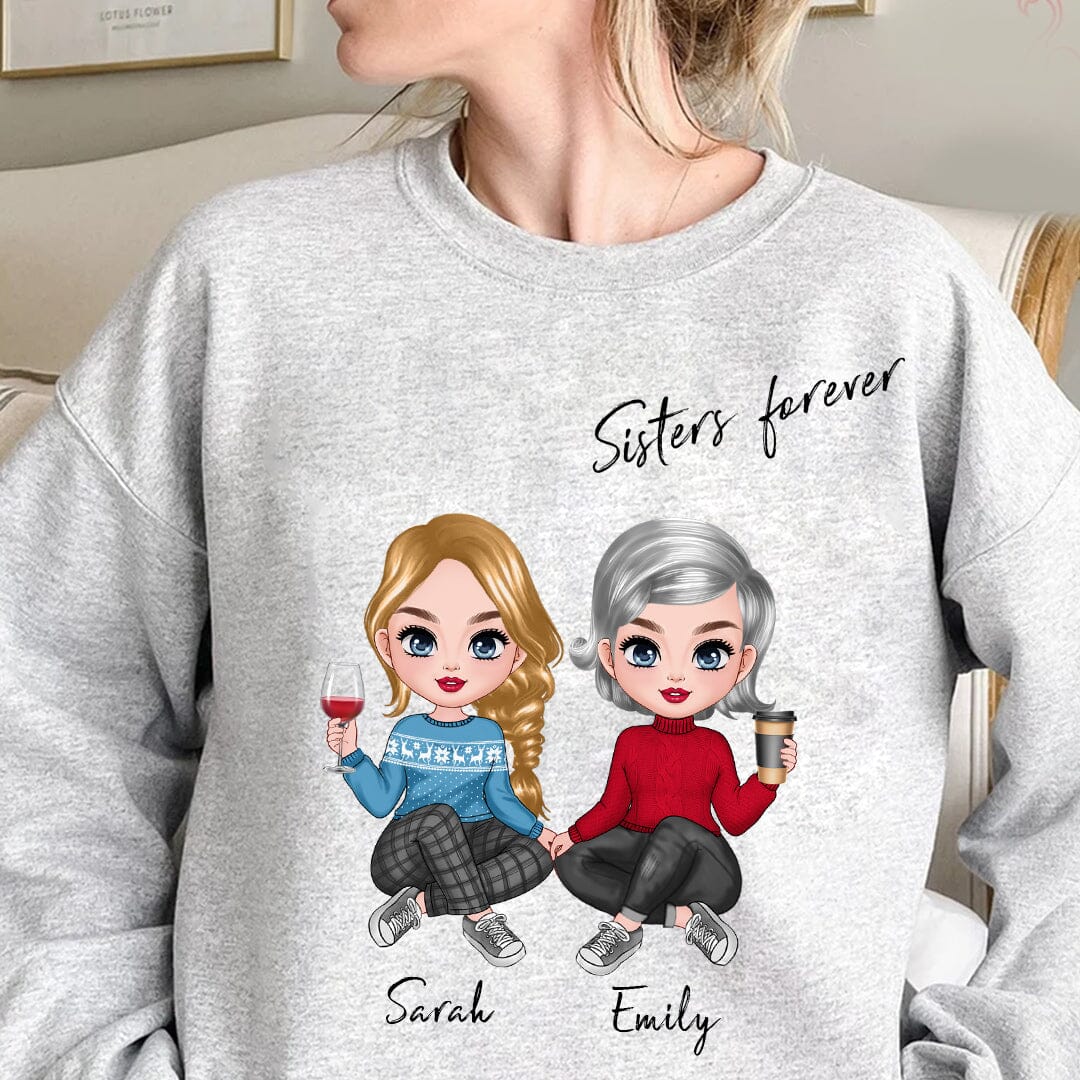 I Wish You Lived Next Door Personalized Sweatshirt Christmas Gift For Sisters Besties CTL16NOV23CT2 2d sweatshirt HumanCustom - Unique Personalized Gifts Made Just for You 