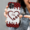 Christmas Heart Grandma Mom Nana Personalized Phone Case CTL24OCT23CT2 Silicone Phone Case HumanCustom - Unique Personalized Gifts Made Just for You