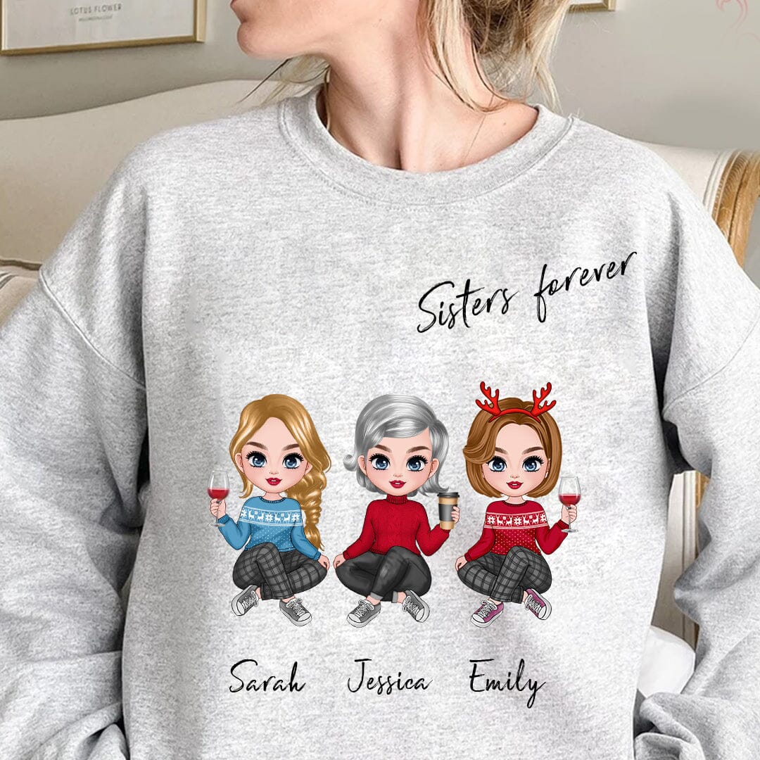 I Wish You Lived Next Door Personalized Sweatshirt Christmas Gift For Sisters Besties CTL16NOV23CT2 2d sweatshirt HumanCustom - Unique Personalized Gifts Made Just for You 