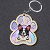 Dog Mom- Dog Dad Puppy Pet Dogs Lover Custom Breed Personalized Wooden Keychain NVL27MAR23CT1 Custom Wooden Keychain Humancustom - Unique Personalized Gifts