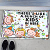 There 's Like A Bunch Of Cartoon Happy Kids In Here Doormat PM15JUN23CT6
