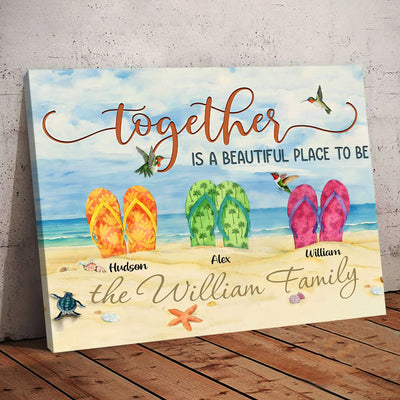 Together is a beautiful place to be Personalized Canvas NTA09MAY23CT1 Canvas Humancustom - Unique Personalized Gifts