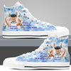Custom Photo Family Loss Hands Of God Never Walk Alone Heaven Memorial Gift High Top Shoes HLD04APR23CT1 High Top Shoes Humancustom - Unique Personalized Gifts