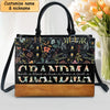 Grandma Nana Elegant Flower Pattern And Vintage Tapestry Style Personalized Handbag CTL23FEB24CT3