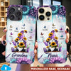 Flower Gnome Grandma With Butterfly Grandkids Personalized Phone case CTL26FEB24CT1