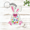 Easter Bunny Grandma's Sweetheart Personalized Acrylic Keychain HTN02FEB24VA3