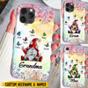 Flower Gnome Grandma With Butterfly Grandkids Personalized Phone case HTN05JAN24VA2