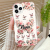 Grandma Rose Butterly With Grandkids Personalized Phone case Mother's Day Gift HTN05MAR24TT1
