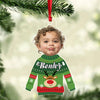 Funny Kid In Christmas Ugly Sweater Personalized Acrylic Ornament Gift for Grandmas Moms HTN05OCT23NA2