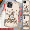 Gnome Grandma With Butterflies Grandkids Personalized Phone case Mother's Day Gift HTN06MAR24TT1