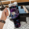 In Loving Memory Family Loss Custom Photo Upload Picture Memorial Personalized Tumbler With Straw HTN07MAR24VA2