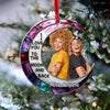 I love you to the moon and back Besties Forever Upload Photo Personalized Acrylic Ornament HTN08NOV23NA1
