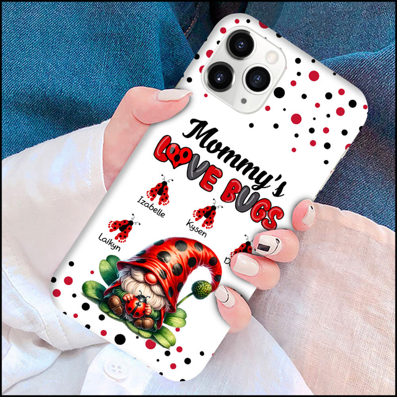 Grandma's Love bugs With Grandkids Name Personalized Phone case