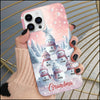 Winter Snowman Grandkids Christmas Tree Personalized Phone case Gift for Grandmas Moms Aunties HTN17NOV23KL1