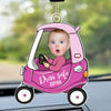 Drive Safe Daddy - Upload Photo Personalized Car Ornament HTN20FEB24TT1