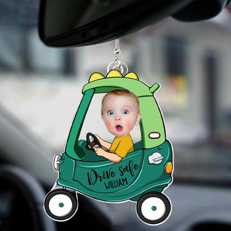 Drive Safe Daddy - Upload Photo Personalized Car Ornament HTN20FEB24TT ...