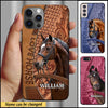Love Horse Leather Pattern Personalized Phone case HTN21FEB24VA1