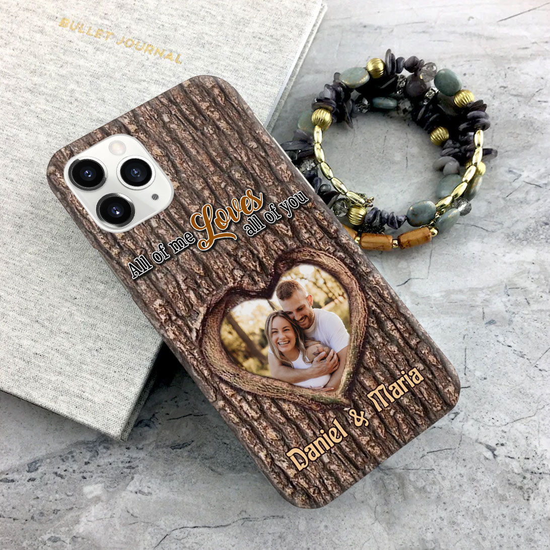 Upload Photo Couple You & Me We Got This Wood Plank Pattern Personalized Phone case HTN25DEC23VA1
