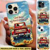Sunflower Field Romantic Couple Truck God Knew My Heart Needed you Personalized Phone case HTN26DEC23CT1