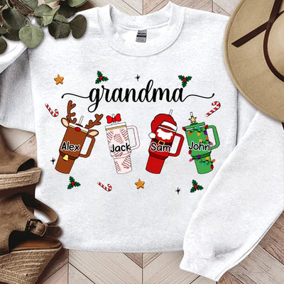 Grandma Christmas Cup Personalized Sweatshirt HTN27NOV23NA1
