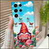 Spring Garden Grandma Gnome With Colorful Butterflies Grandkids Personalized Phone case HTN28DEC23NA1