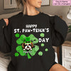 Happy St. Paw-trick's Day Cute Dog Puppy Pet Personalized Sweatshirt HTN29JAN24VA1