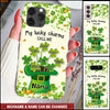 Saint Patrick Shamrock Kids My Lucky Charms Call Me Nana Mom Little Personalized Phone Case LPL02FEB24NY1