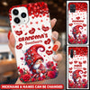 Red Gnome Grandma Mom's Sweethearts Kids Personalized Phone Case LPL22DEC23TP2