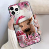 Christmas Pinky Baby Highland Cow, Love Cow Breeds Cattle Farm Personalized Phone Case LPL25OCT23VA1