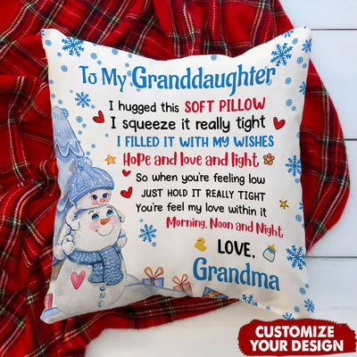 Personalized To my Granddaughter Pillow - Gift for Grandkids NTA04DEC23NA1