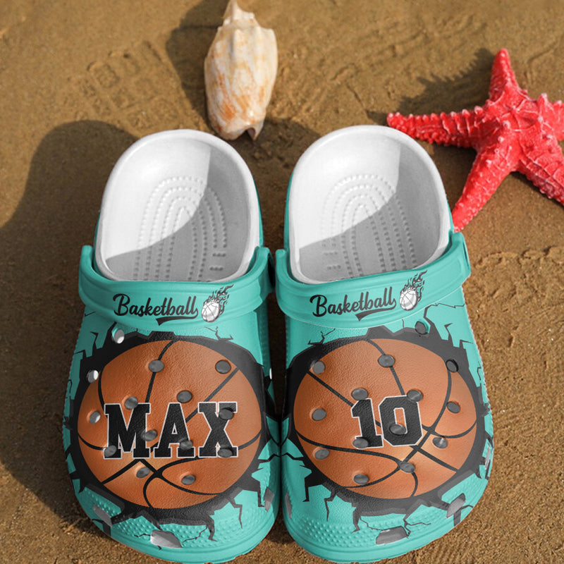 Personalized Basketball Custom Name And Number Clogs