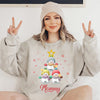 Personalized Snowman Kids Christmas Tree Sweatshirt - NTD01NOV23VA2