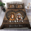 Horse Personalized Bedding Set, Personalized Gift for Horse Lovers - NTD06DEC23TT1