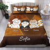Cat AndDog Personalized Bedding Set, Personalized Gift for Dog/Cat Lovers - NTD06DEC23VA1