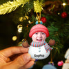 Personalized Christmas Snowman Decoration Custom Photo Ornament - NTD10NOV23VA2