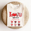Personalized Funny Valentine Grandma Matching Kids Name T-Shirt - NTD15JAN24VA1