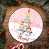 Personalized Snowman Kid Ceramic Ornament - NTD16NOV23VA1