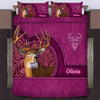 Deer Hunting Personalized Bedding Set, Personalized Gift for Deer Lovers - NTD19FEB24VA1