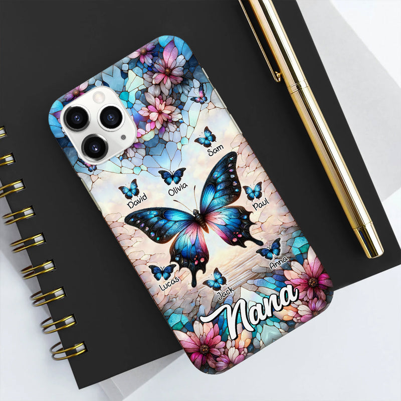 Personalized Butterfly Stained Glass Pattern Phone Case